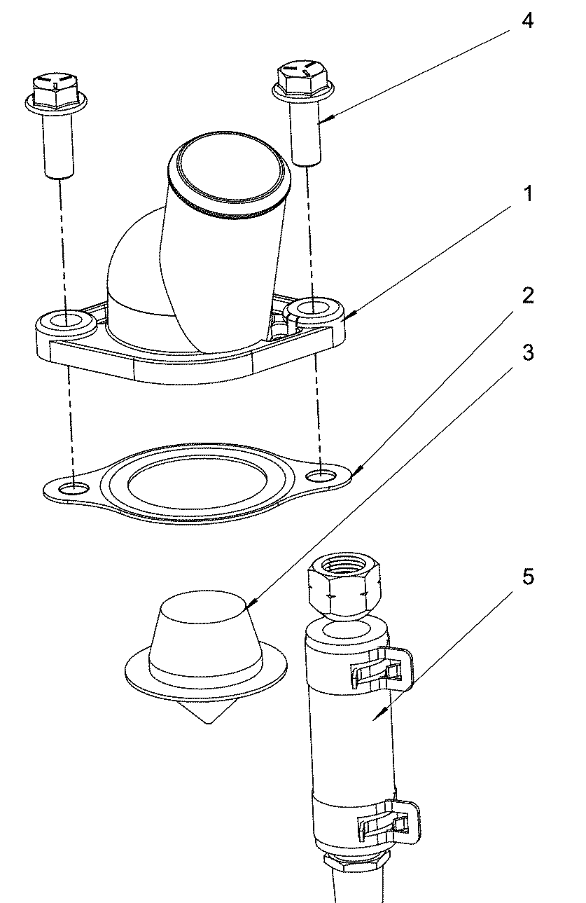 Engine Group - Thermostat Diagram and Parts List for 076160-05  Briggs and Stratton Generator